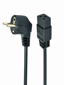 Gembird Type F/C19 1.8m Black Type F C19 Power Plug Panel