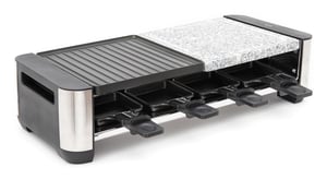 Fritel RSG 3280 grill raclette 8 os. 1400 W Czarny, Stal nierdzewna, Biały