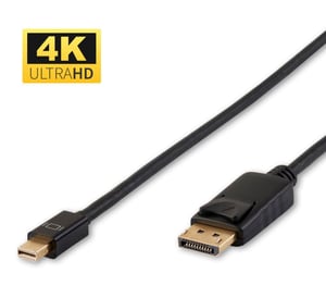 Microconnect DP-MMG-100MB kabel DisplayPort 1 m Mini DisplayPort Czarny