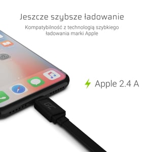 Green Cell KABGC02 kabel Lightning 0,25 m Czarny