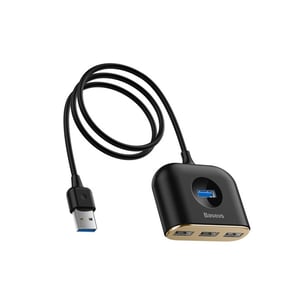 Baseus Square round 4-in-1 USB 3.2 Gen 1 (3.1 Gen 1) Type-C 480 Mbit/s Schwarz