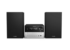 Philips TAM3205 Mikrosystem för hemmabruk, 18 W, svart, silver