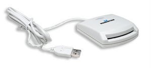 Manhattan 172844 czytnik do kart chipowych USB 1.1 Biały