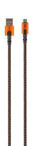 Xtorm CXX001 1.5 m USB Cable (USB A to Micro-USB B), Black, Orange