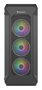 GENESIS Irid 505 ARGB Midi Tower Svart, Transparent