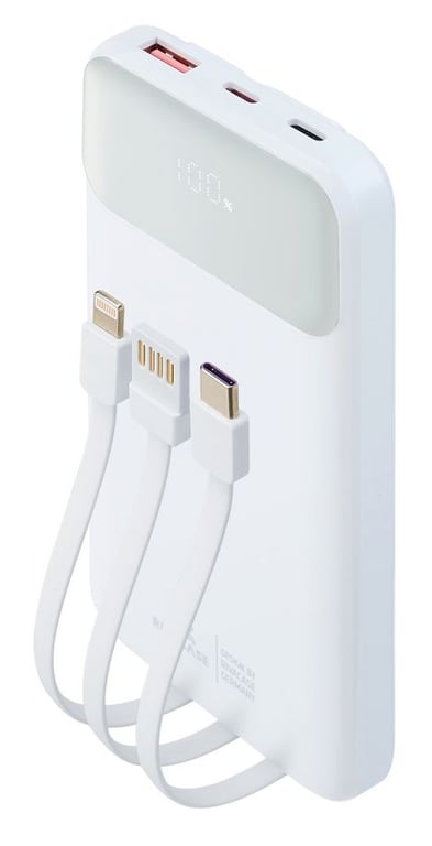 фото Зовнішній акумулятор (павербанк) Rivacase Rivapower VA2211 10000mAh White