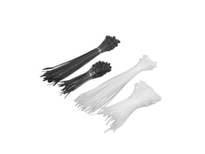 Lanberg ORG01-BVP400-MC2 opaska kablowa Zwalniana opaska kablowa Nylon Czarny, Biały 400 szt.