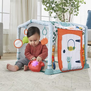 Fisher-Price HJK45 Play/Exercise Mat Fabric, Plastic Multicolor Baby Gym
