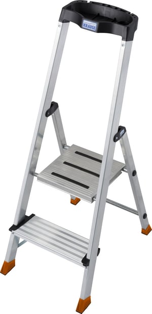 Krause 127204 drabina Drabina schodkowa Aluminium, Czarny, Pomarańczowy