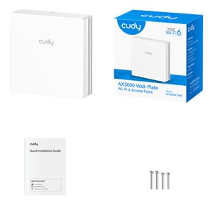 Cudy AP3000E Wall 2976 Mbit/s Biały Obsługa PoE