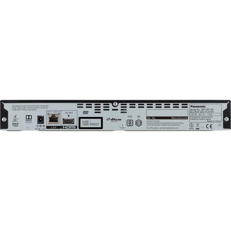 Panasonic DP-UB150 Odtwarzacz Blu-Ray Czarny