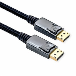 ROLINE 11.04.5867 DisplayPort Cable, 2 m, Black, Silver
