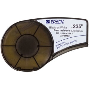 Brady M21-125-C-342 etiketter för tryckning Svart, Vit