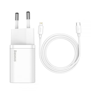 Baseus TZCCSUP-B02 Ladegerät für mobile Geräte, universell, weiß, Wechselstrom, Schnellladung, intern