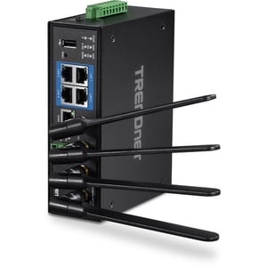 Trendnet TI-W100 Dual-Band (2.4 GHz/5 GHz) Gigabit Ethernet Wireless Router, Black