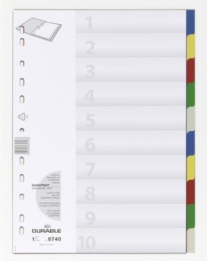 Durable 6740 Pusta zakładka Polipropylen (PP) Wielobarwny