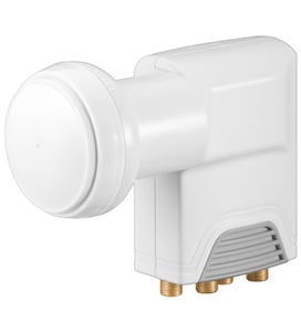 Goobay SAT Universal Quad 0.1dB LNB Converter 10.6–12.75 GHz White