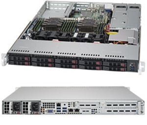 Supermicro SuperServer 1029P-WTRT Intel C622 LGA 3647 (Sockel P) Rack (1U) Schwarz
