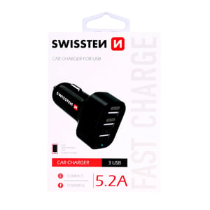 Swissten 20111200 ładowarka do urządzeń przenośnych Uniwersalne Czarny DC Automatyczna