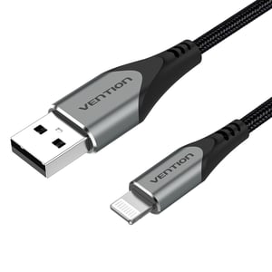 Vention LABHF 1 m Lightning Cable, Aluminum, Gray