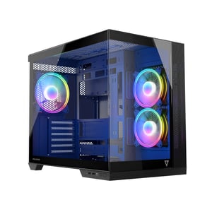 Modecom Volcano Panorama Apex ARGB 3F juoda Midi Tower Szary