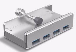 ALLNET ALL-USB3-HUB-4-CLIP USB 3.2 Gen 1 (3.1 Gen 1) Type-A hubs and concentrators 5000 Mbit/s Silver