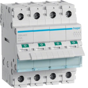 Hager SBN463 installationsbrytare 4 4 modul(er)