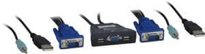 Inter-Tech KVM-LS-21JA przełącznik KVM Czarny
