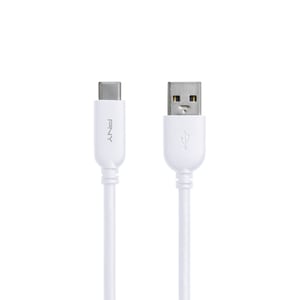 PNY C-UA-TC-W20-03 USB-kabel USB 2.0 1 m USB A till USB C Vit