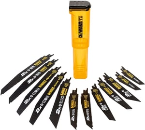 DeWALT DT2441L-QZ wyrzynarka, piła wyrzynarkowa oraz ostrze do piły tarczowej Brzeszczot do piły 12 szt.