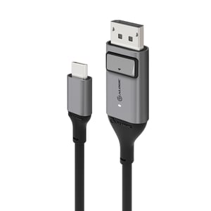 ALOGIC ULCDP01-SGR 1 m DisplayPort to USB Type-C Cable Adapter, Black, Gray