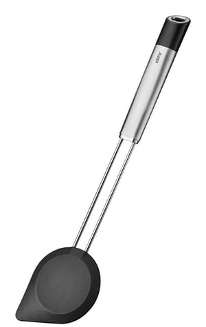 GEFU PRIMELINE Cooking Spoon Plastic, Silicone, Stainless Steel Black, Stainless Steel 1 szt.