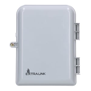 Extralink Emma V2 fiberoptisk kopplingsbox, 16 skarvningar, vit, mid-span