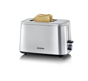 Severin AT 2513 Toaster, 7-slot, 2-cup, 1600 W, Black, Stainless Steel