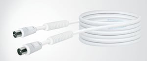 Schwaiger 4004005176315 kabel koncentryczny 5 m IEC Biały