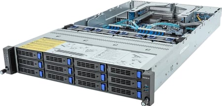 GIGABYTE R283-S94-AAH1 Intel C741 LGA 4677 (Socket E) Rack (2U) Czarny, Stal