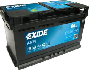 Exide EK800 akumulator samochodowy AGM (Absorbed Glass Mat) 80 Ah 12 V 800 A Samochód
