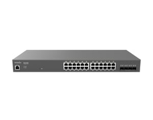 EnGenius ECS1528 verwaltbarer L2+-Gigabit-Ethernet-Switch (10/100/1000), schwarz