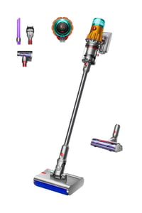 Dyson V12 Submarine 3-in-1-Staubsauger mit vertikalem Design, Akku, für Trocken- und Nassreinigung, HEPA-Filter, beutellos, 0,35 l, Nickel, Gelb