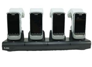 Zebra CRD4S-RFD8500-1R Charging Station Organizers, Freestanding, Black