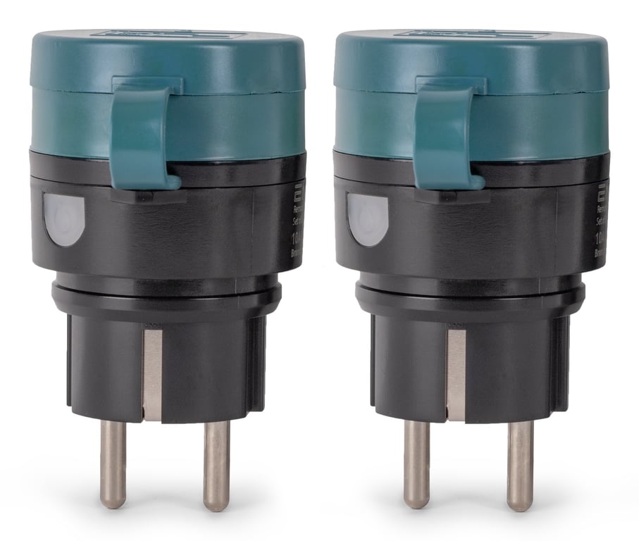 Entac ES-2S-RC-44 adapter wtyczek zasilających Zielony, Czarny