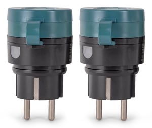 Entac ES-2S-RC-44 adapter wtyczek zasilających Zielony, Czarny
