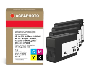 AgfaPhoto APHP950SETXLC nabój z tuszem 4 szt. Zamiennik Wysoka (XL) wydajność Czarny, Cyjan, Purpurowy, Żółty