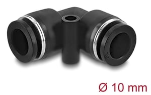 DeLOCK 60747 Pneumatikanschluss/Kupplung, schwarz, Metall, Kunststoff, Innengewinde, 1 Stück.