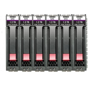 HP MSA 14,4 TB SAS 12G Lagringsserver med 14,4 TB HDD
