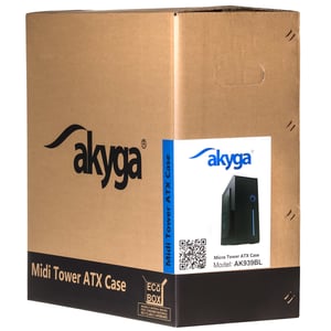 Akyga AK939BL zabezpieczenia & uchwyty komputerów Midi Tower Czarny