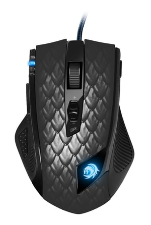 Sharkoon Drakonia Black myszka Gaming Po prawej stronie USB Typu-A Laser 8200 DPI