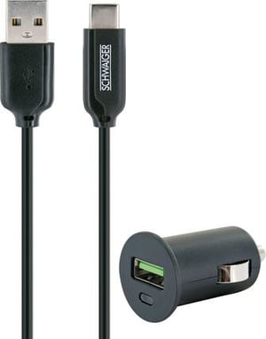 Schwaiger LSET300 513 Universal Black Lighter, Fast Charging, Automatic