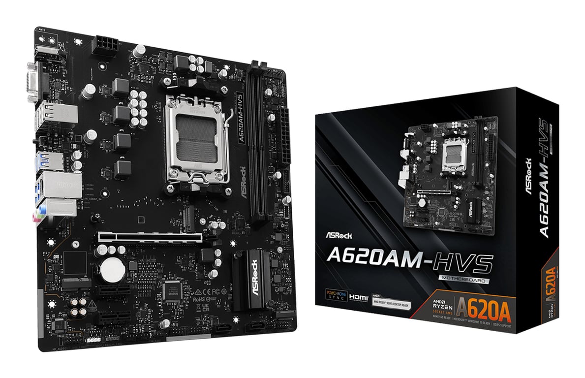 Asrock A620AM-HVS AMD A620A Gniazdo AM5 micro ATX