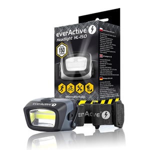 Everactive HL150 latarka Czarny Latarka czołowa COB LED